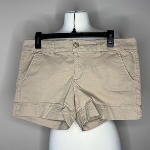 American Eagle Outfitters Beige Midi Stretch Women's Shorts